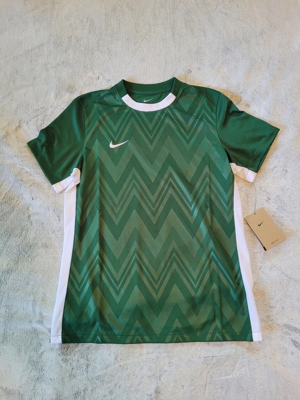 Nike Womens Medium Challenge V Soccer Futbol Jersey Short Sleeve Green FD7425